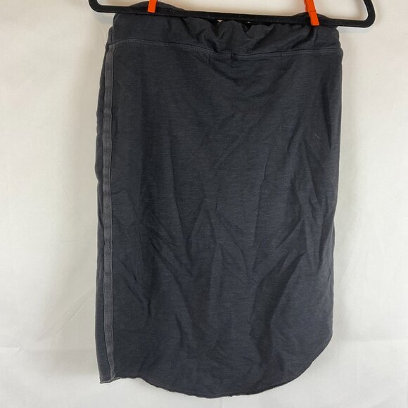 Sundry Knit Skirt 2 Charcoal Gray Drawstring Tie Waist Pencil US M - Picture 6 of 9